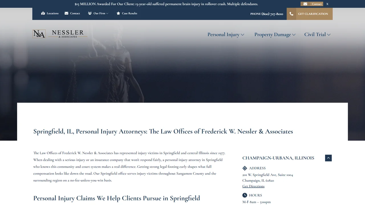 The Law Offices of Frederick W. Nessler & Associates, Ltd. - Springfield, IL office in Springfield, IL, Illinois