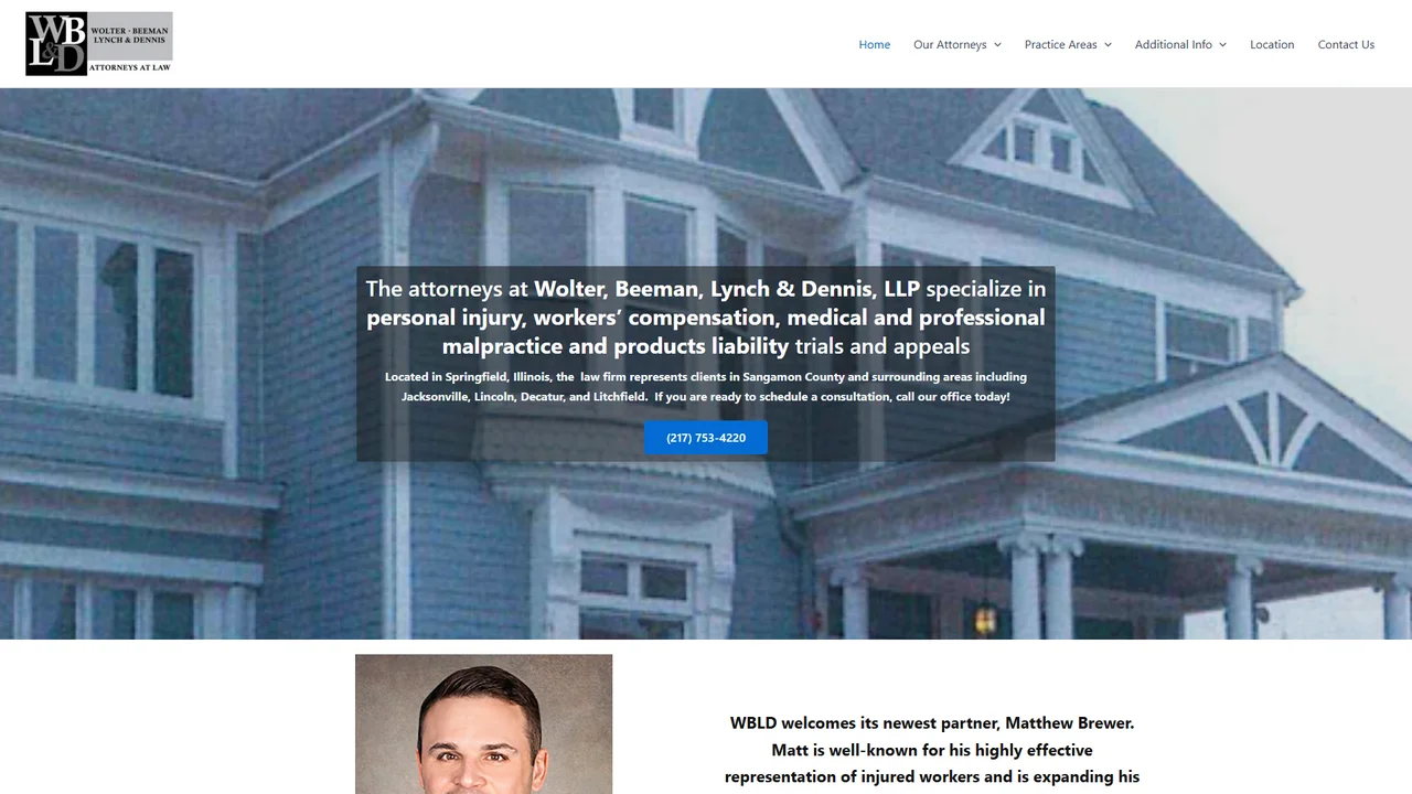 Wolter, Beeman, Lynch & Dennis, LLP - Springfield, IL office in Springfield, IL, Illinois