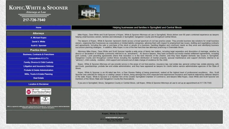 Kopec, White & Spooner - Springfield, IL - Attorney in Springfield, IL