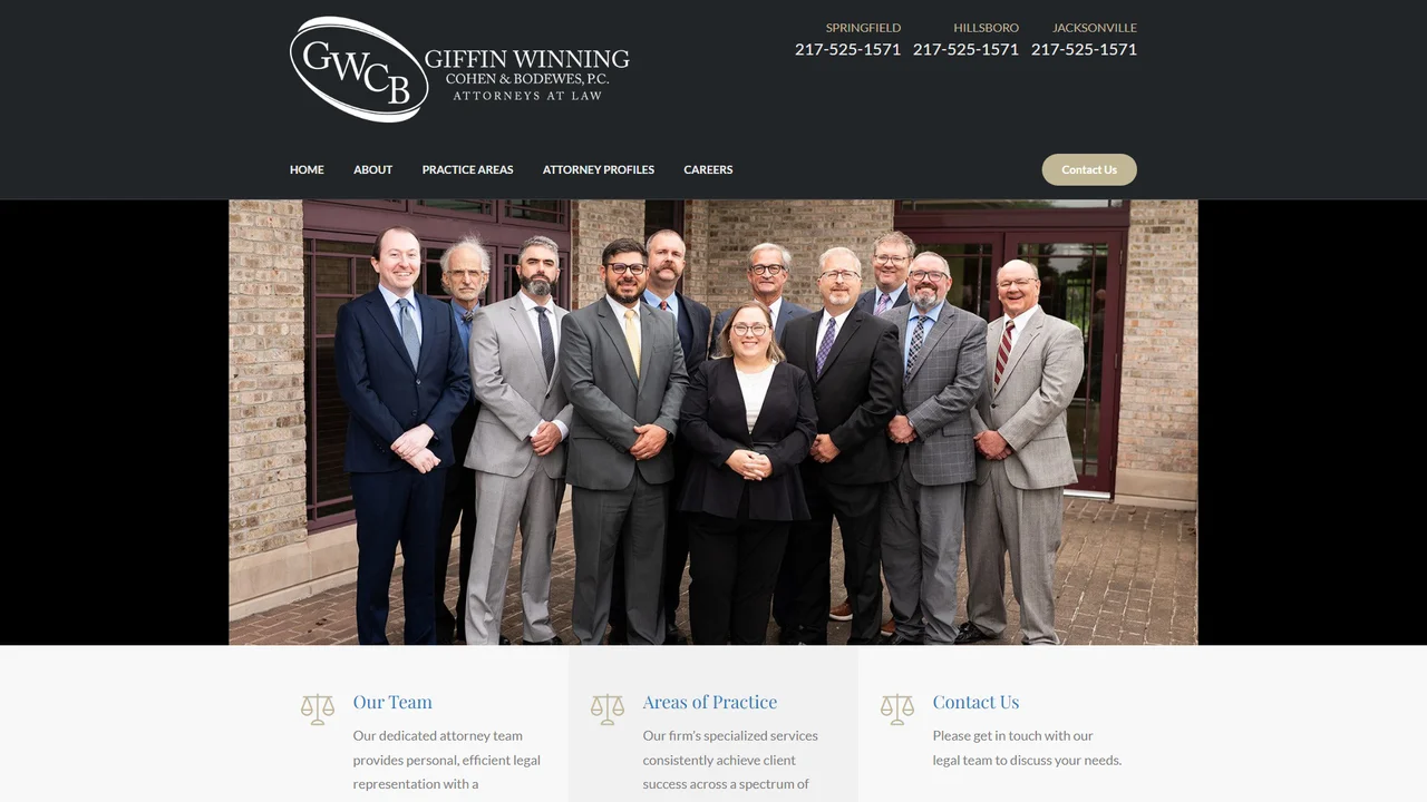 Giffin Winning Cohen and Bodewes P.C. - Springfield, IL office in Springfield, IL, Illinois