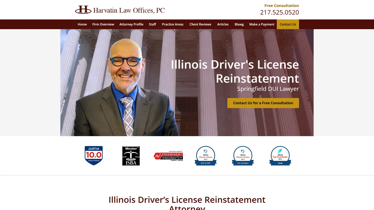 Harvatin Law Offices PC - Springfield, IL office in Springfield, IL, Illinois