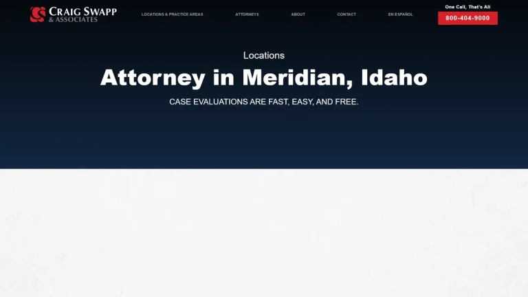 Craig Swapp and Associates - Meridian, ID - Attorney in Meridian