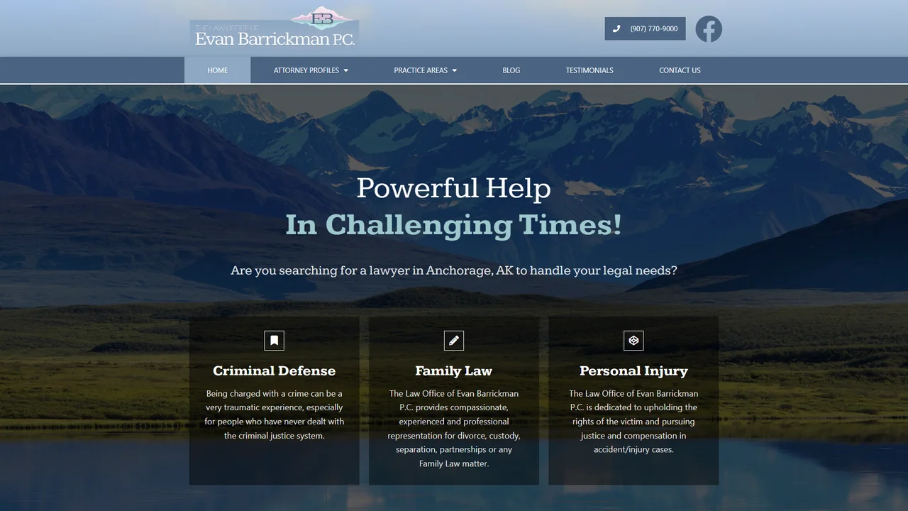 Law Office of Evan Barrickman, P.C. - Anchorage, AK office in Anchorage, Alaska