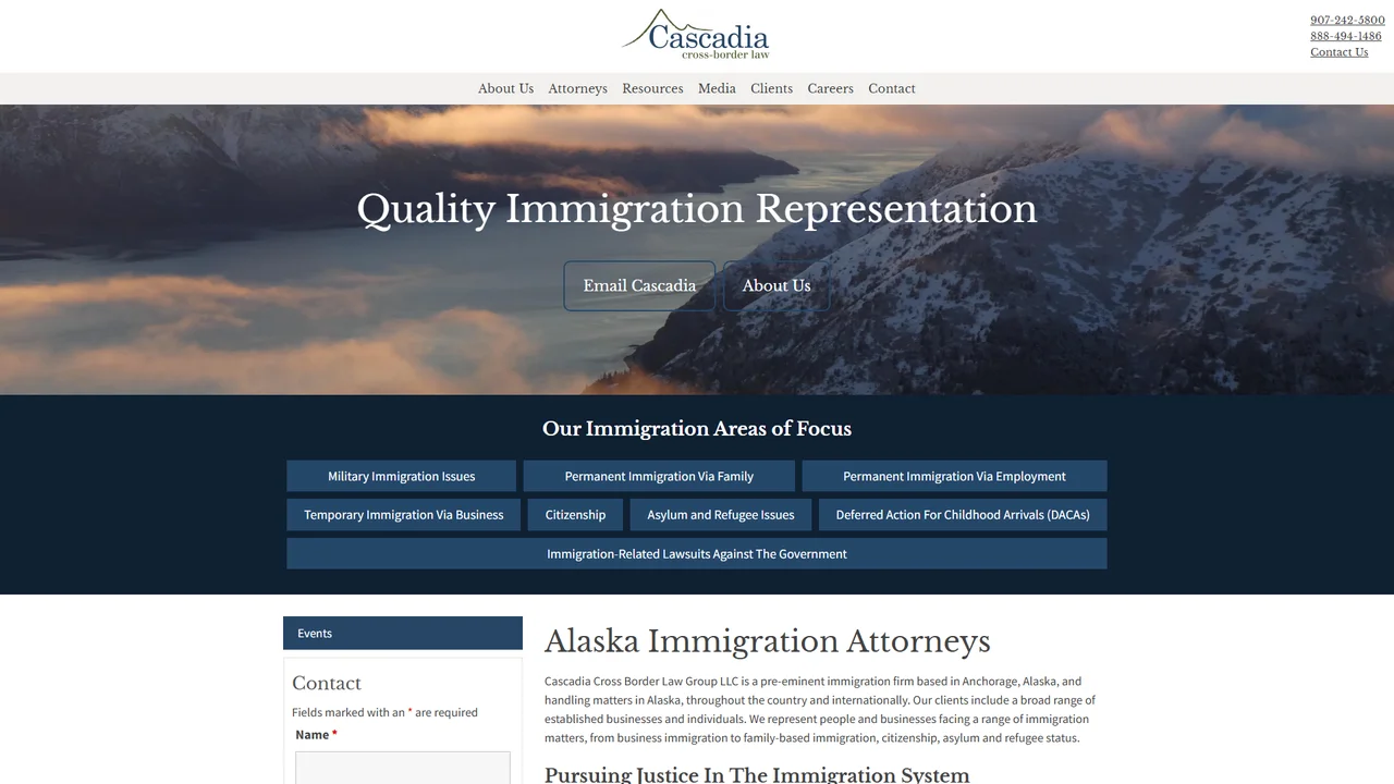 Cascadia Cross Border Law Group LLC - Anchorage, AK office in Anchorage, Alaska