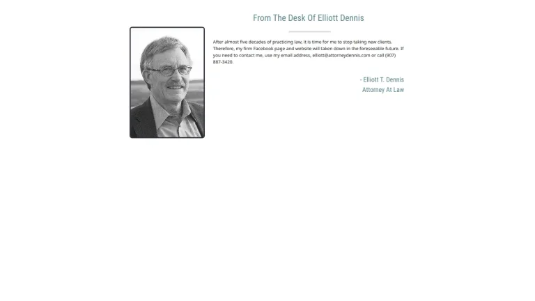 Law Offices of Elliott T. Dennis - Anchorage, AK - Attorney in Anchorage