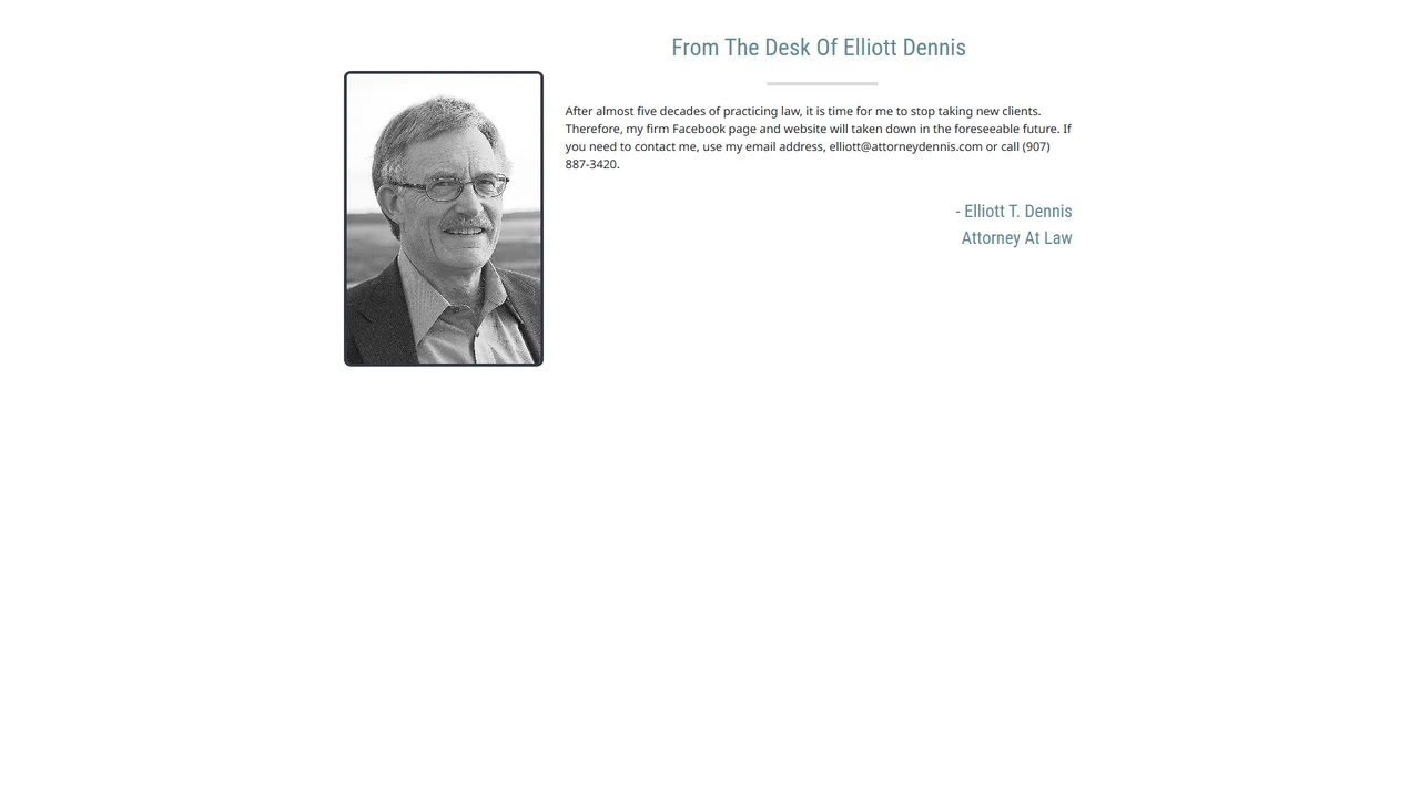 Law Offices of Elliott T. Dennis - Anchorage, AK office in Anchorage, Alaska