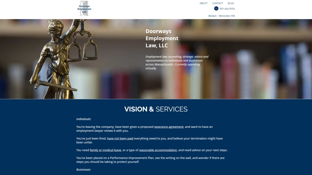 Doorways Employment Law, LLC - Worcester, MA office in Worcester, Massachusetts