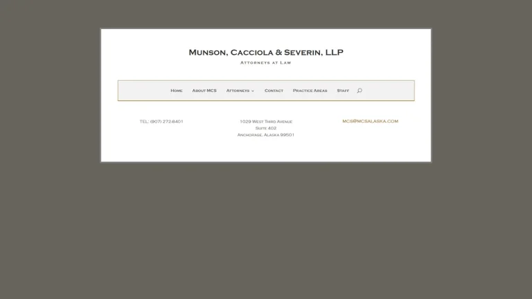 Munson, Cacciola and Severin, LLP - Anchorage, AK - Attorney in Anchorage