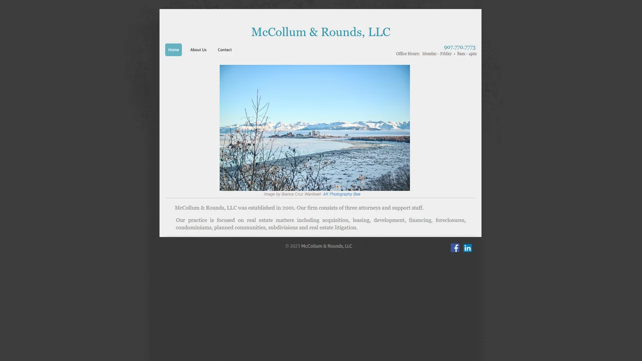 McCollum and Rounds, LLC - Anchorage, AK office in Anchorage, Alaska