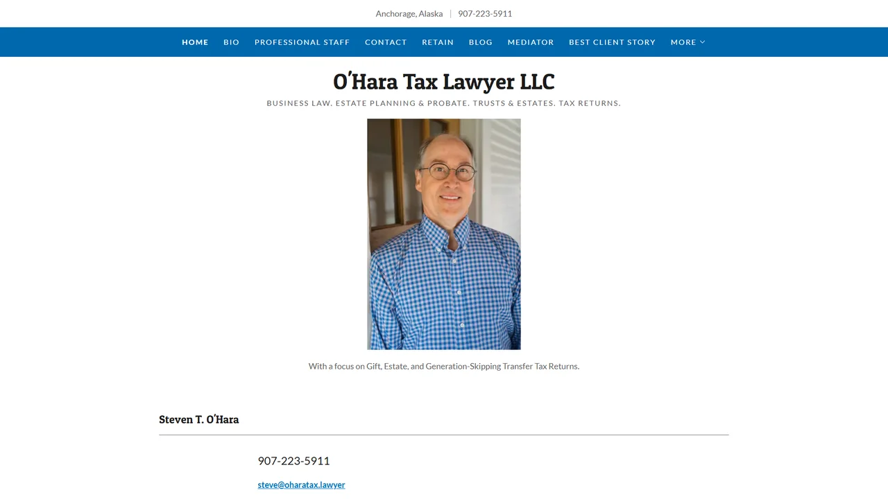 OHara Tax Lawyer LLC - Anchorage, AK office in Anchorage, Alaska