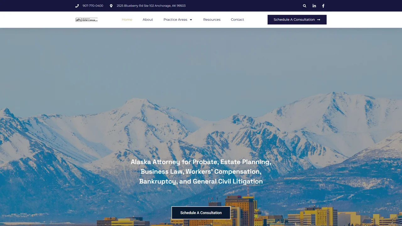 Law Office of Justin S. Eppler, LLC - Anchorage, AK office in Anchorage, Alaska
