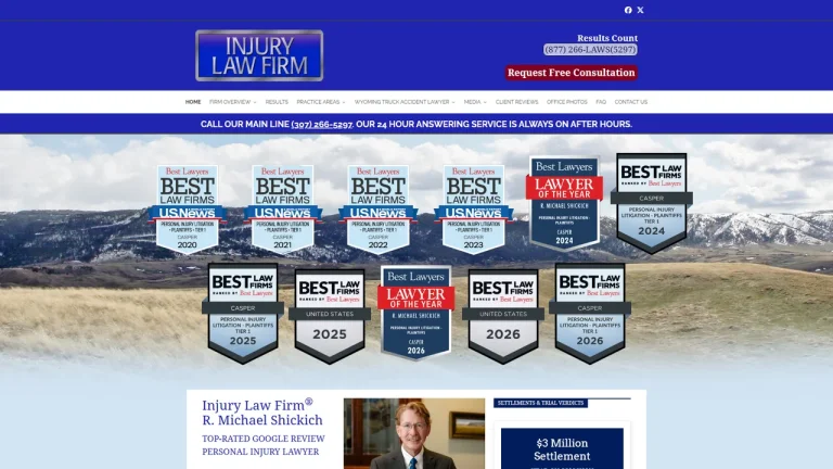 Injury Law Firm, R. Michael Shickich - Casper, WY - Attorney in Casper