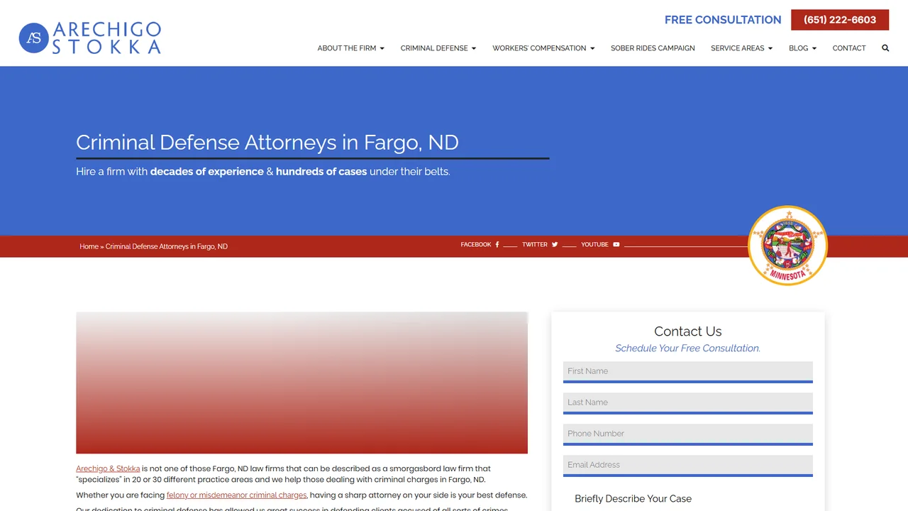 Law Offices of Arechigo and Stokka - Fargo, ND office in Fargo, North Dakota