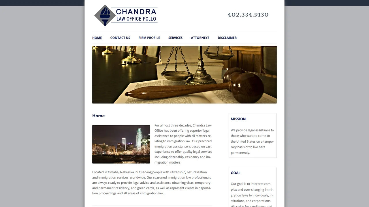Chandra Law Office, PCLLO - Omaha, NE office in Omaha, Nebraska