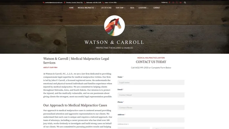 Watson & Carroll, P.C., L.L.O. - Omaha, NE - Attorney in Omaha