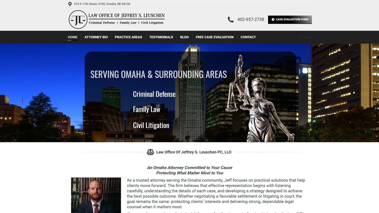 Law Office of Jeffrey S. Leuschen - Omaha, NE office in Omaha, Nebraska
