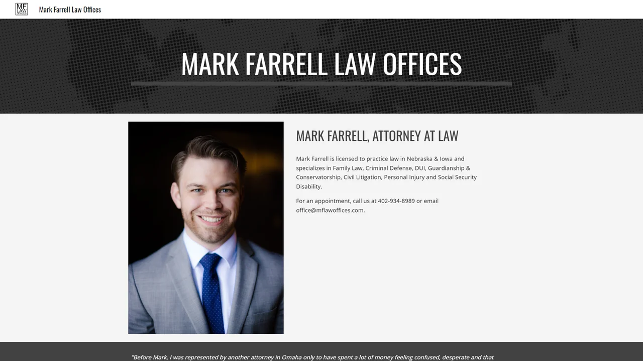 Mark Farrell Law Offices - Omaha, NE office in Omaha, Nebraska
