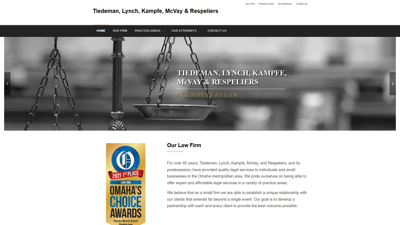 Tiedeman, Lynch, Kampfe, McVay & Respeliers - Omaha, NE office in Omaha, Nebraska