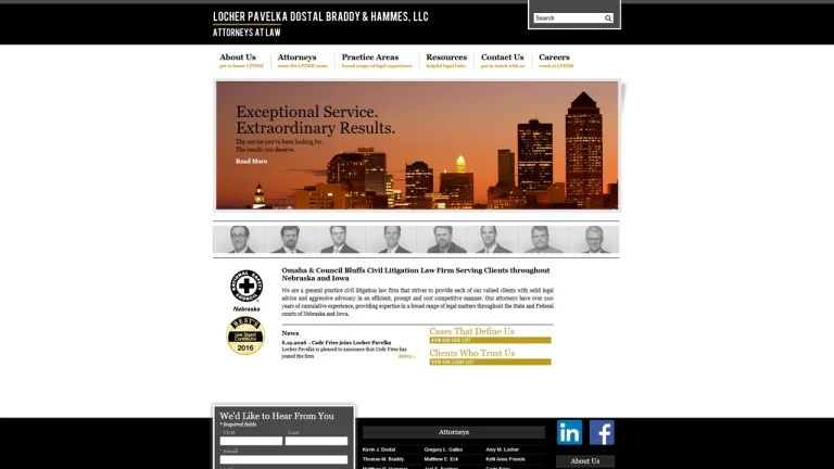 Locher Pavelka Dostal Braddy & Hammes LLC - Omaha, NE - Attorney in Omaha