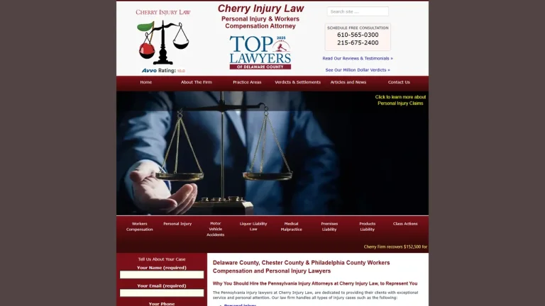 Cherry Injury Law - Philadelphia, PA - Attorney in Philadelphia