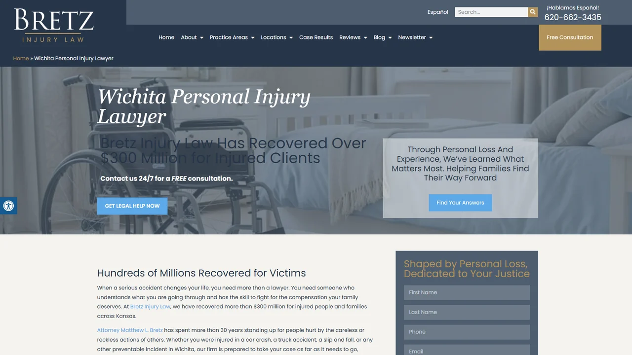 Bretz Injury Law - Wichita, KS office in Wichita, Kansas