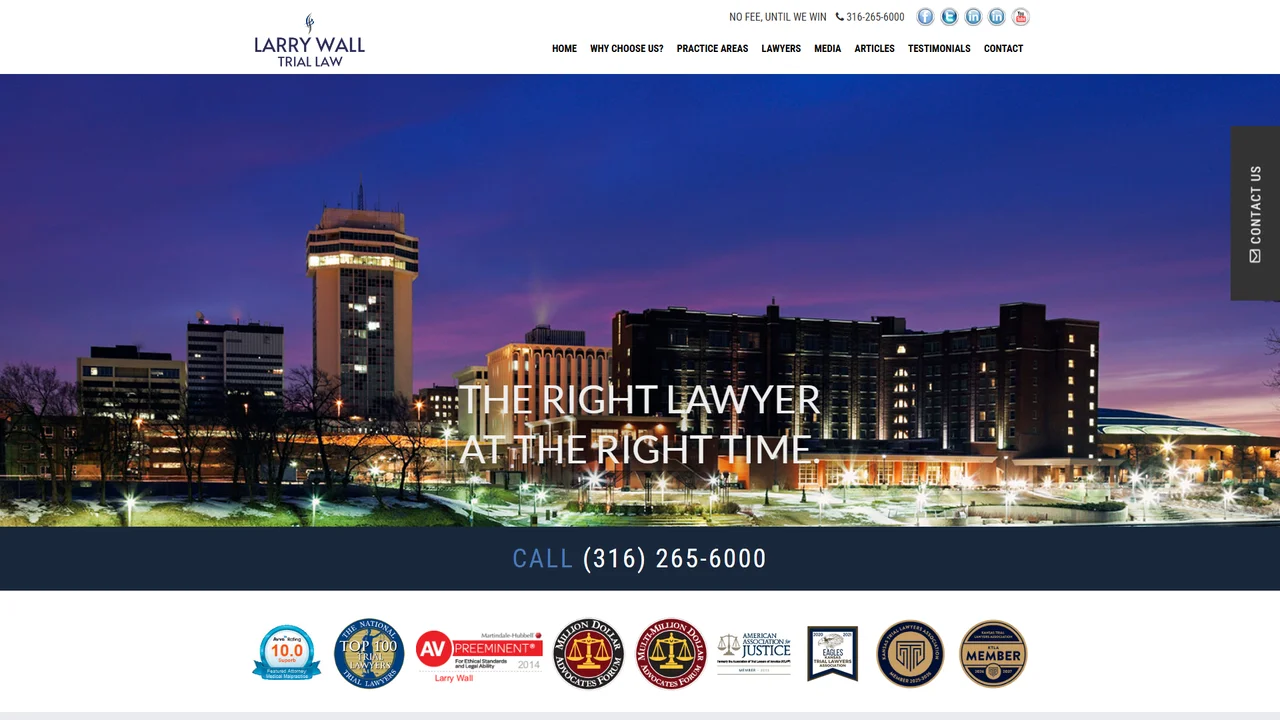 Larry Wall Trial Law - Wichita, KS office in Wichita, Kansas