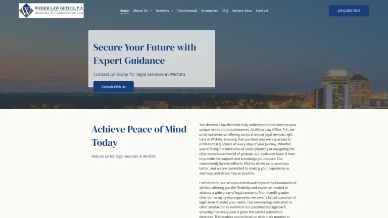 Weber Law Office, P.A. - Wichita, KS - Attorney in Wichita
