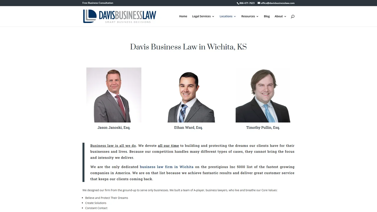 Davis Business Law - Wichita, KS office in Wichita, Kansas