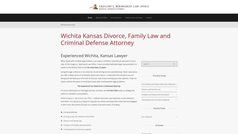 Law Office of Gregory L. Bernhardt - Wichita, KS - Attorney in Wichita