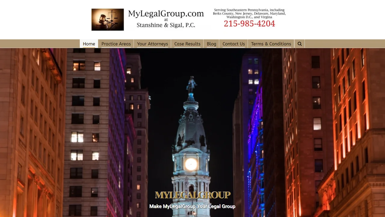 MyLegalGroup at Stanshine & Sigal, P.C. - Philadelphia, PA office in Philadelphia, Pennsylvania