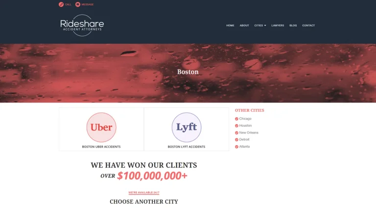 Rideshare Accident Attorneys - Lyft & Uber Injury Lawyers - Boston, MA - Attorney in Boston