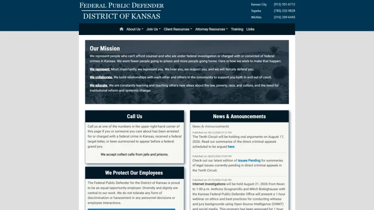 Federal Public Defender - Wichita, KS - Attorney in Wichita