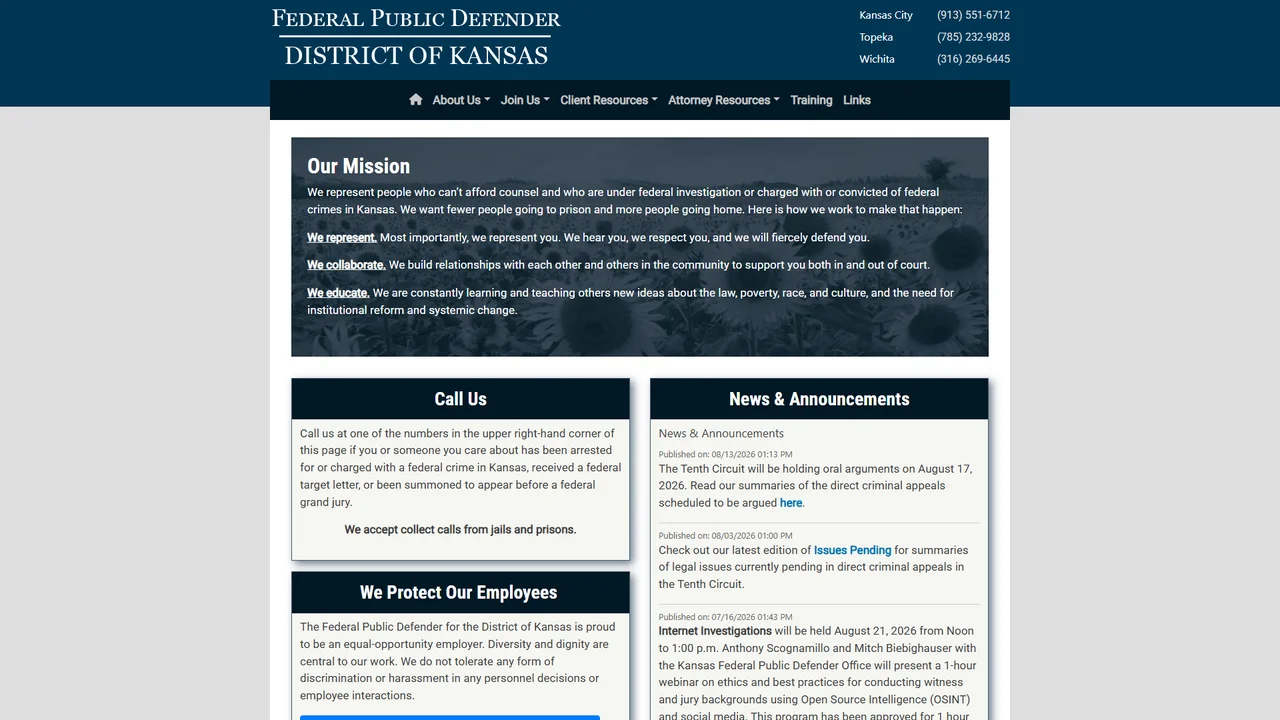Federal Public Defender - Wichita, KS office in Wichita, Kansas