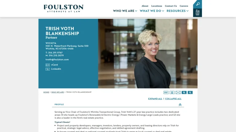 Patricia Voth Blankenship - Wichita, KS - Attorney in Wichita