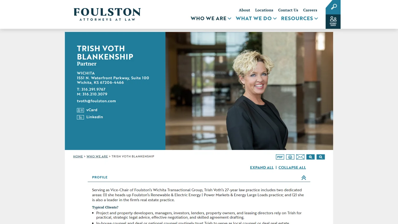 Patricia Voth Blankenship - Wichita, KS office in Wichita, Kansas