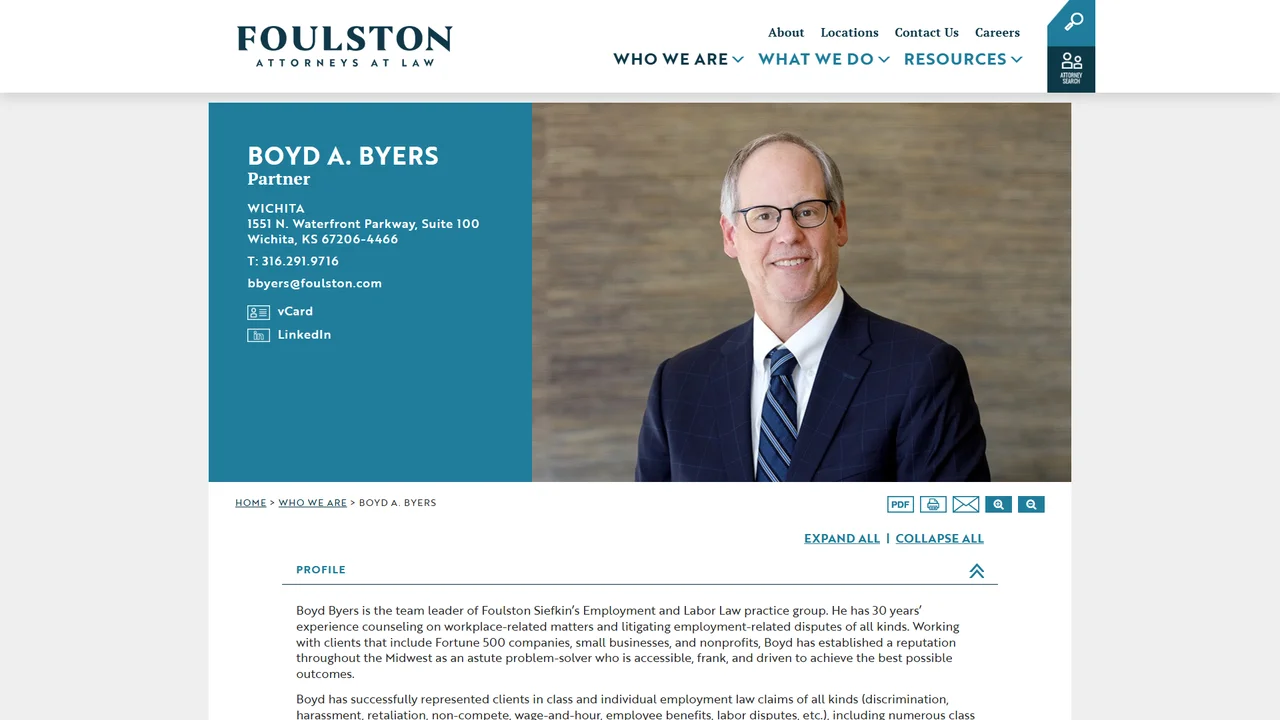Boyd A. Byers - Wichita, KS office in Wichita, Kansas