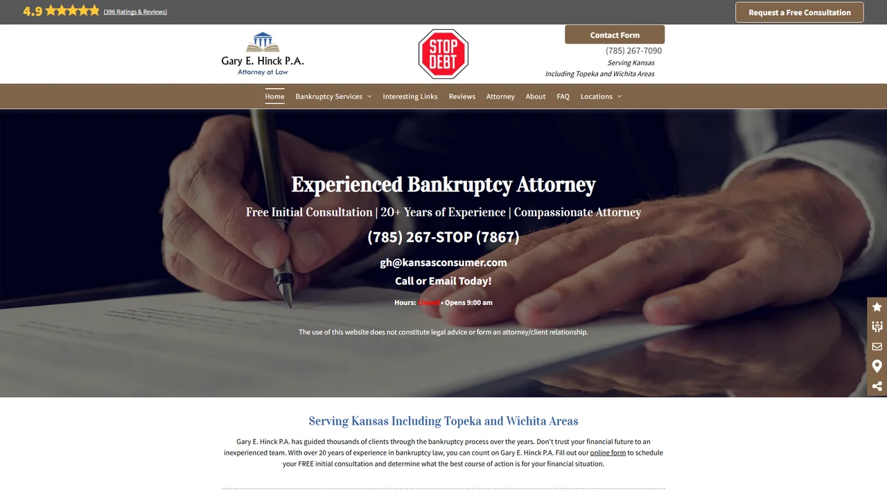 Gary E. Hinck, P.A. - Wichita, KS office in Wichita, Kansas