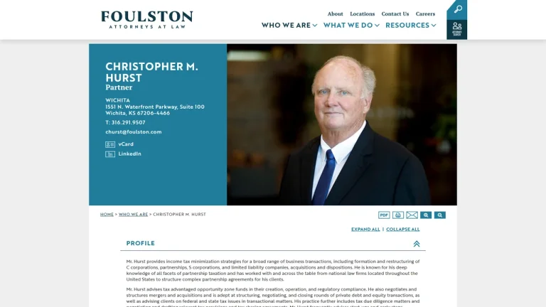 Christopher M. Hurst - Wichita, KS - Attorney in Wichita