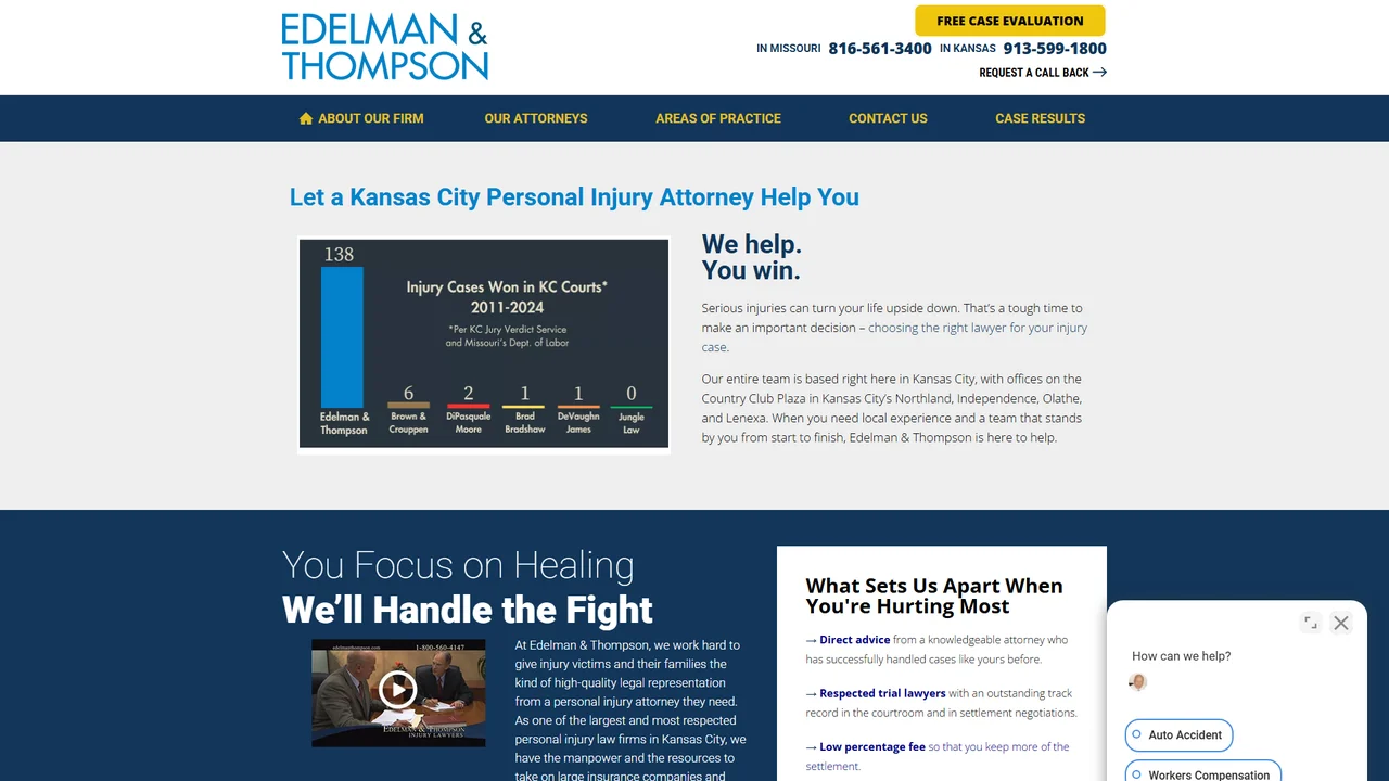 Edelman & Thompson Personal Injury Law Firm - Kansas City, MO office in Kansas City, MO, Missouri