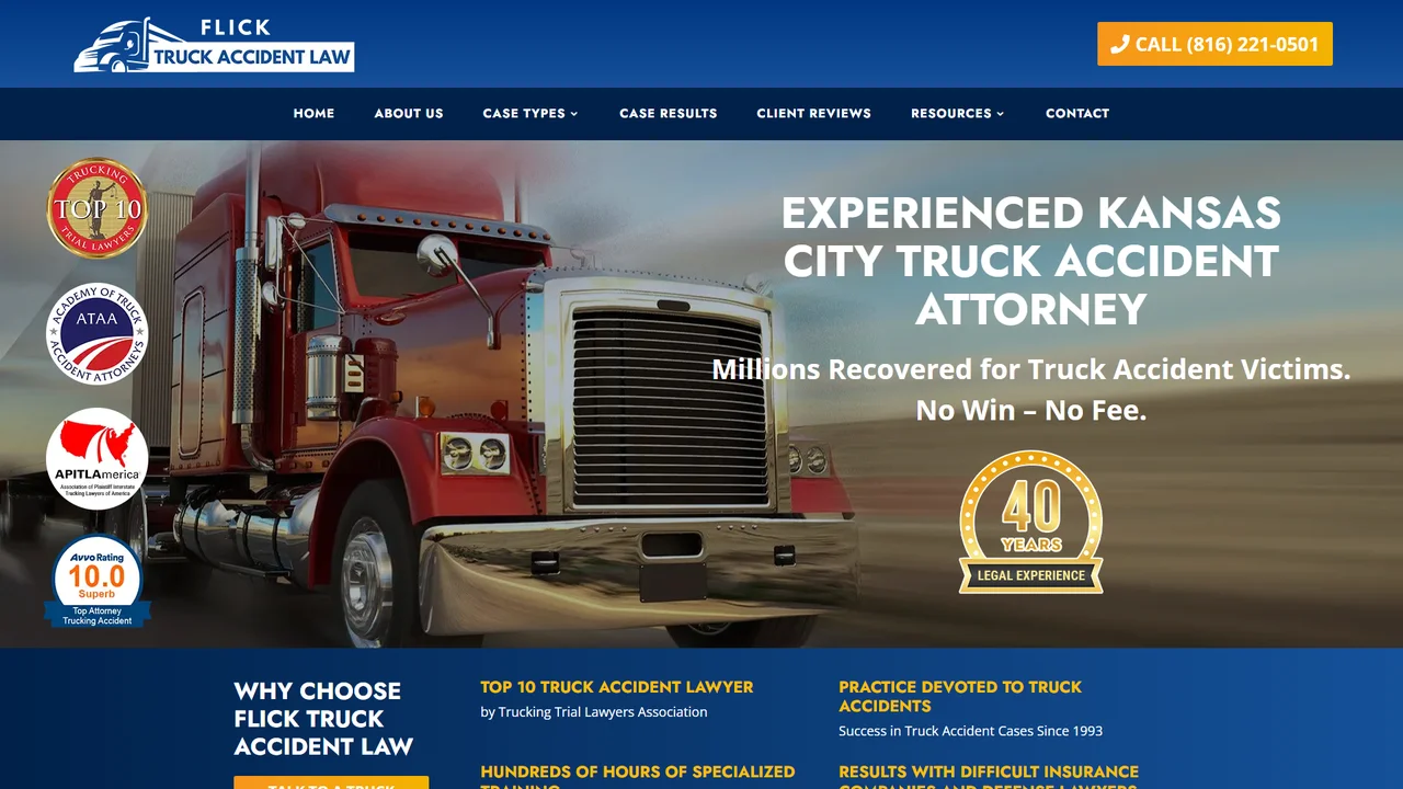 Flick Truck Accident Law - Kansas City, MO office in Kansas City, MO, Missouri