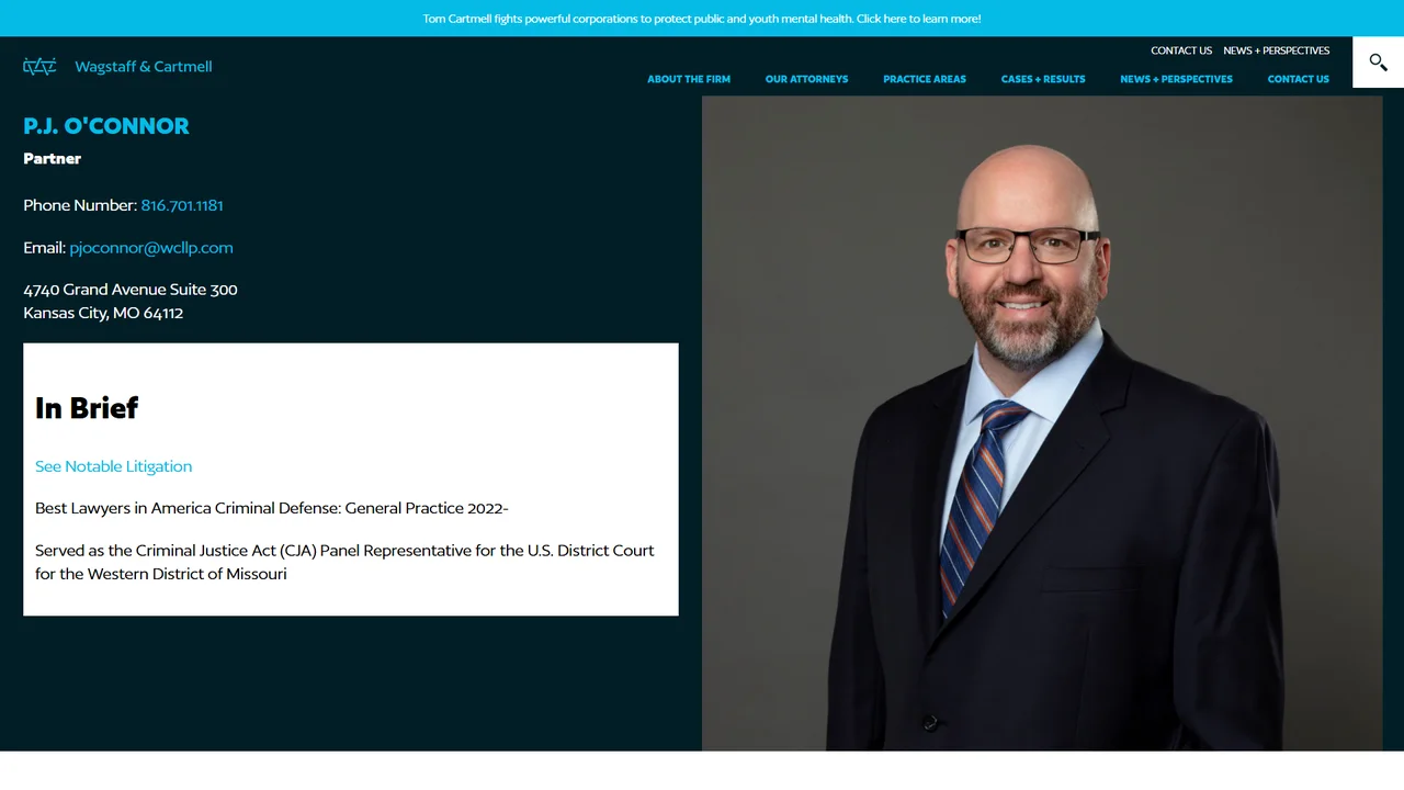 Attorney P.J. O'Connor - Kansas City, MO office in Kansas City, MO, Missouri