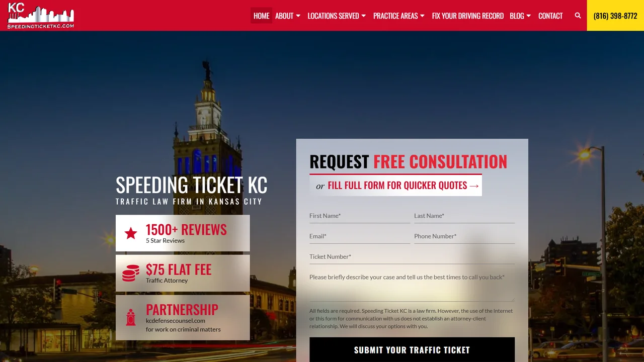 Speeding Ticket KC - Kansas City, MO office in Kansas City, MO, Missouri
