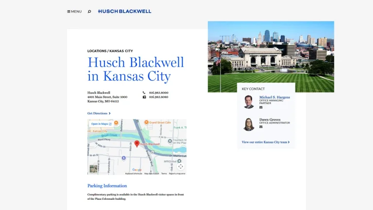 Husch Blackwell LLP - Kansas City, MO - Attorney in Kansas City, MO