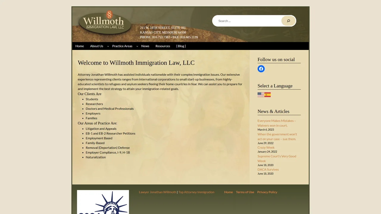 Willmoth Immigration Law, LLC - Kansas City, MO office in Kansas City, MO, Missouri