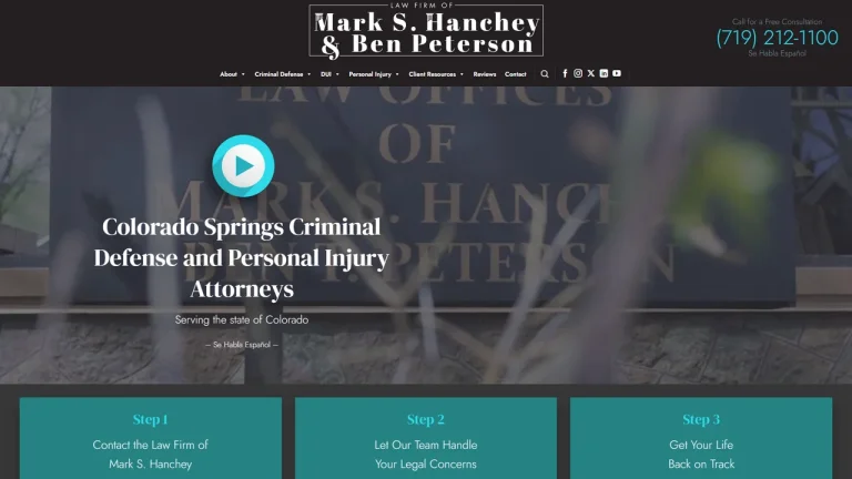 Law Firm of Mark S. Hanchey and Ben Peterson - Colorado Springs, CO - Attorney in Colorado Springs