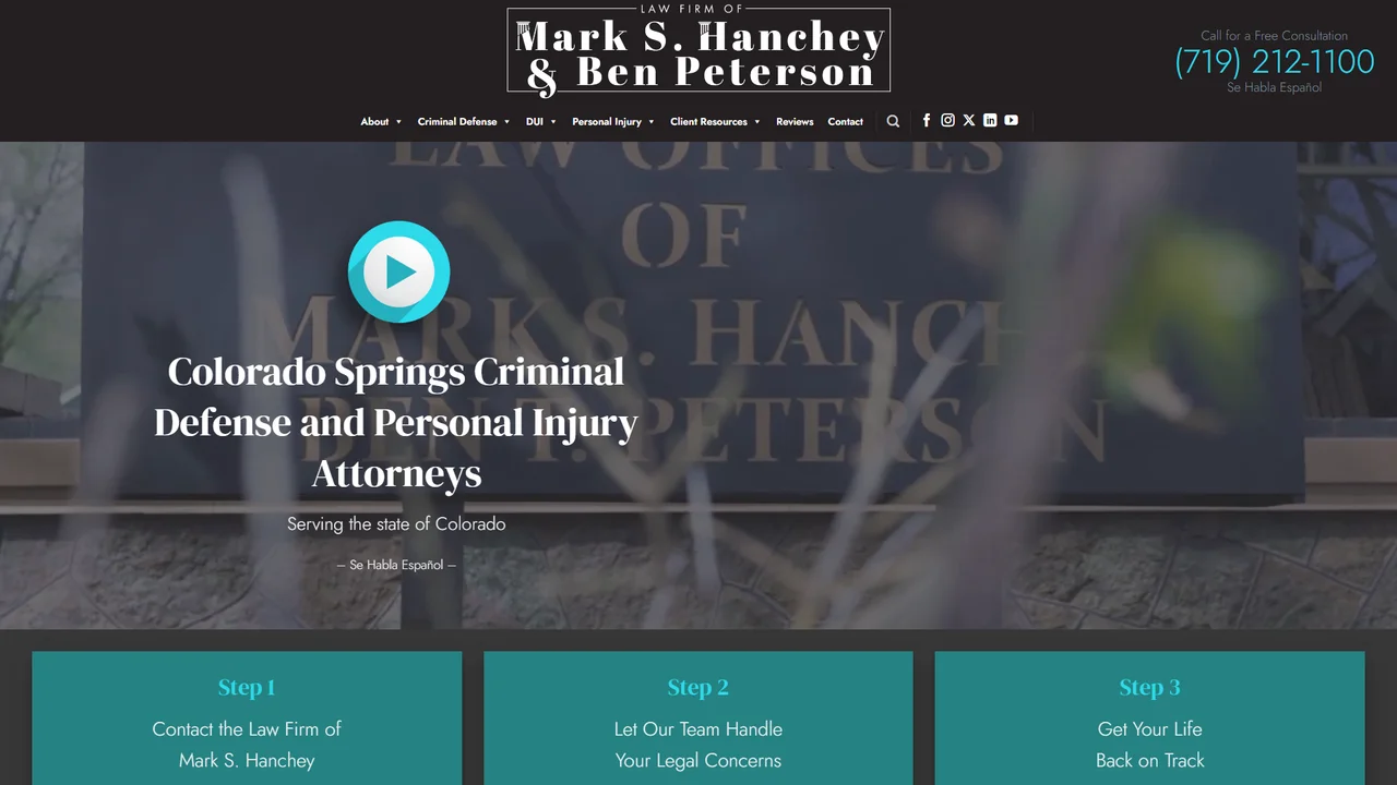 Law Firm of Mark S. Hanchey and Ben Peterson - Colorado Springs, CO office in Colorado Springs, Colorado