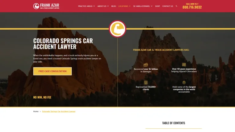 Frank Azar Car & Truck Accident Lawyers - Colorado Springs, CO - Attorney in Colorado Springs