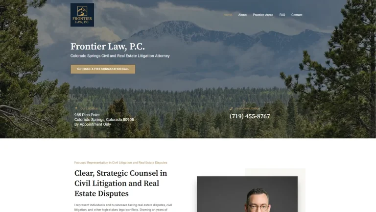 Frontier Law, P.C. - Colorado Springs, CO - Attorney in Colorado Springs