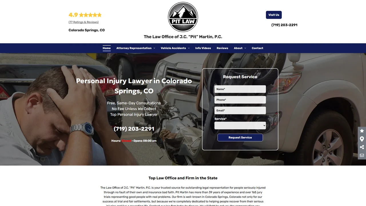 The Law Office of J.C. ”Pit” Martin, P.C. - Colorado Springs, CO office in Colorado Springs, Colorado