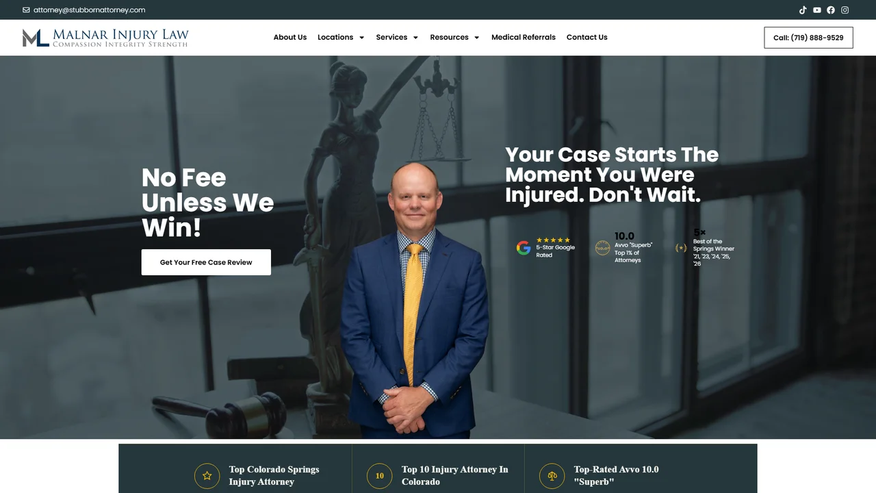 Malnar Injury Law - Colorado Springs, CO office in Colorado Springs, Colorado